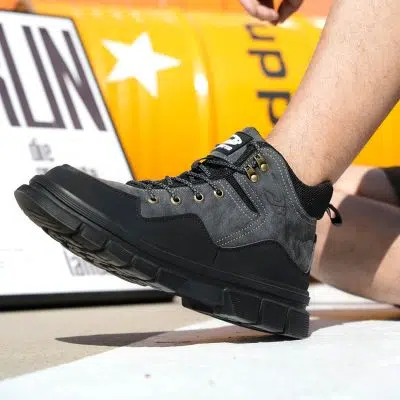 Belen 6" Lightweight Steel Toe Work Boots Yellow Black