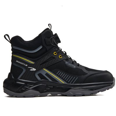 Jerome Non Slip Steel Toe Work Boots Black - Image 3