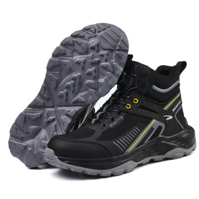 Jerome Non Slip Steel Toe Work Boots Black - Image 9