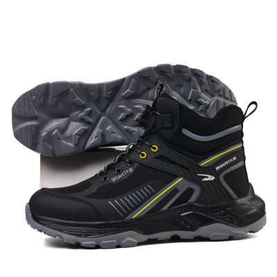 Jerome Non Slip Steel Toe Work Boots Black - Image 10
