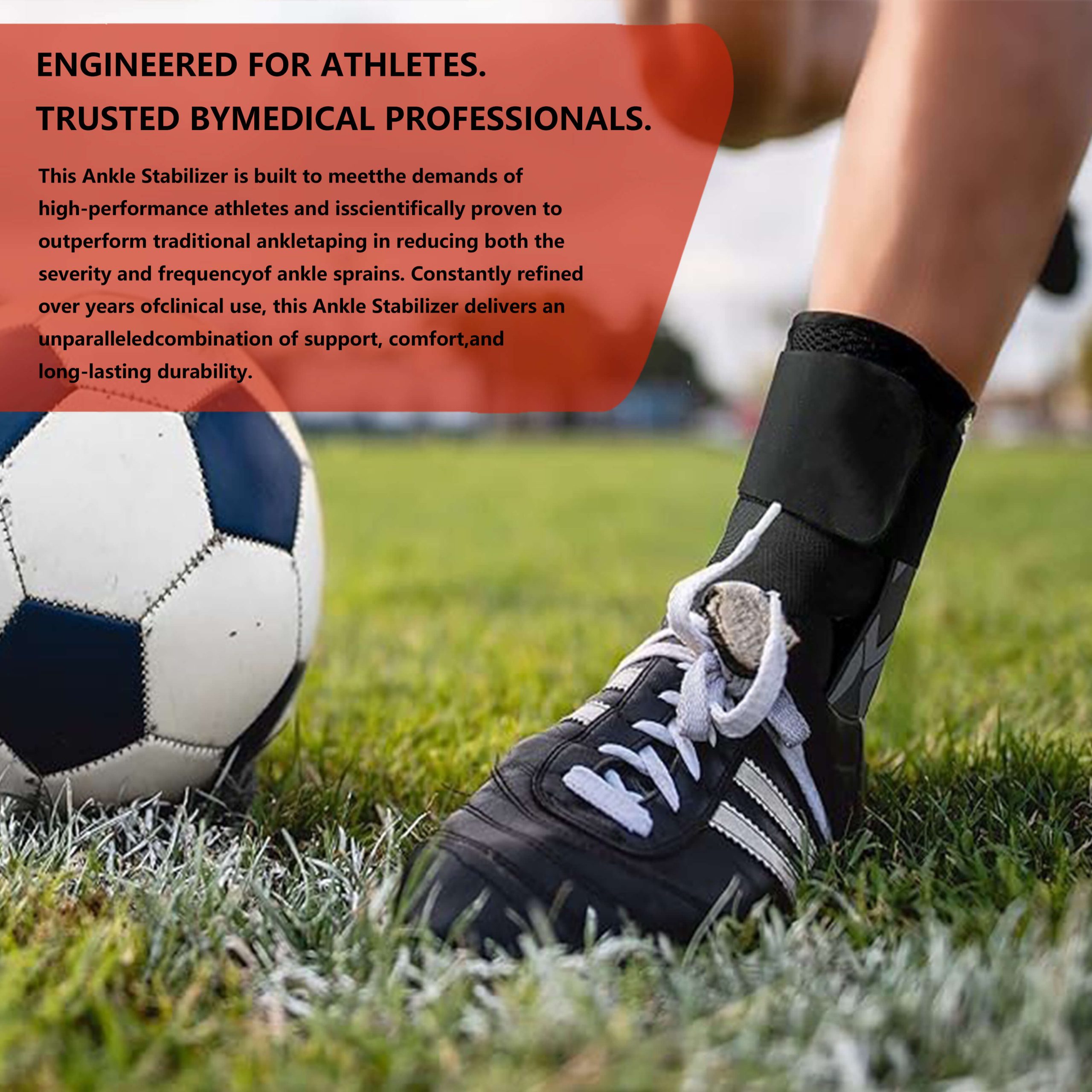 Slim Fit Ankle Brace with Lace-Up for Training & Sports - Image 7