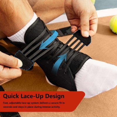 Alternative view of Slim Fit Ankle Brace with Lace-Up for Training & Sports