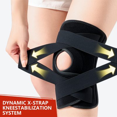 Adjustable X-Strap Knee Brace Pain Relief & Stability for Sports