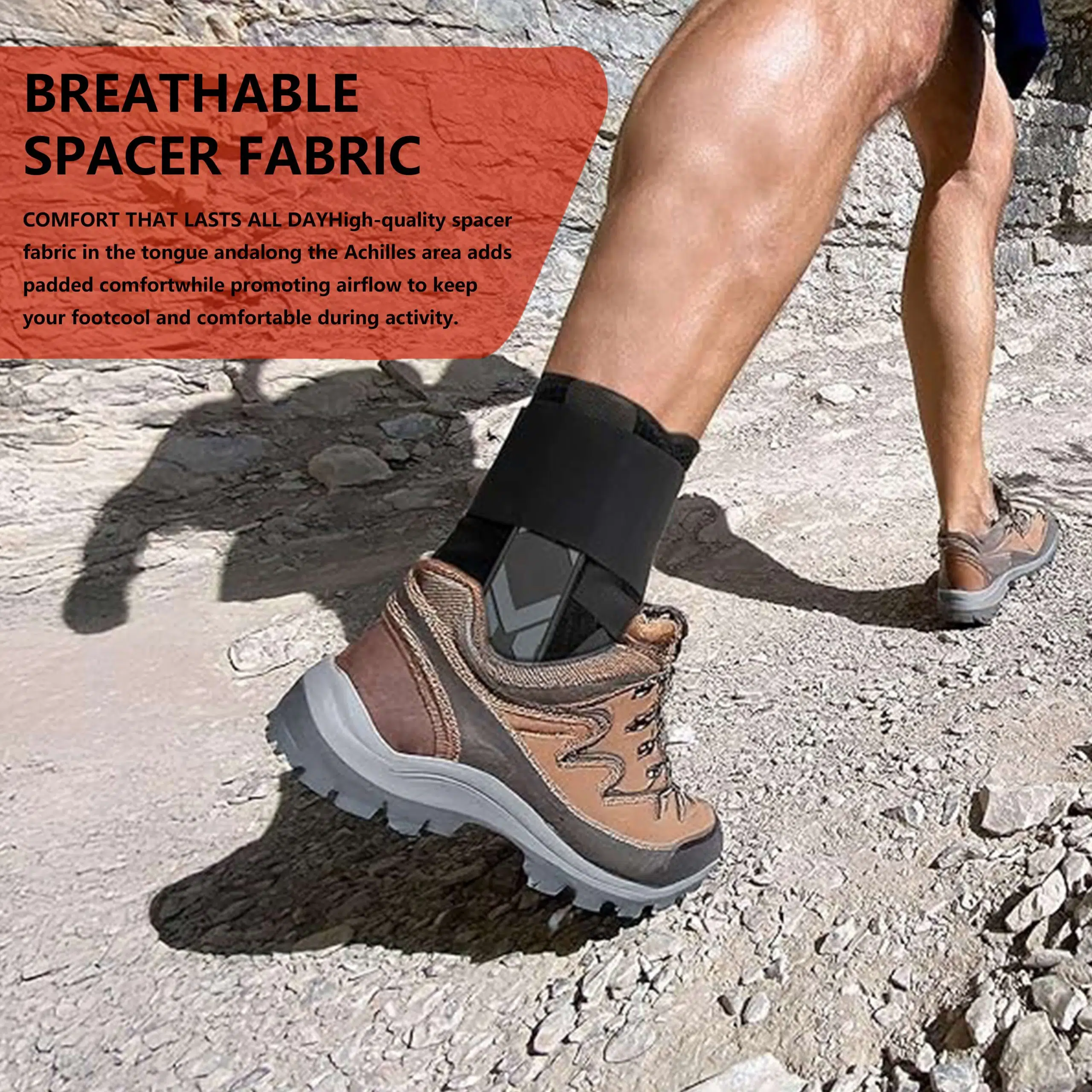 Slim Fit Ankle Brace with Lace-Up for Training & Sports - Image 9