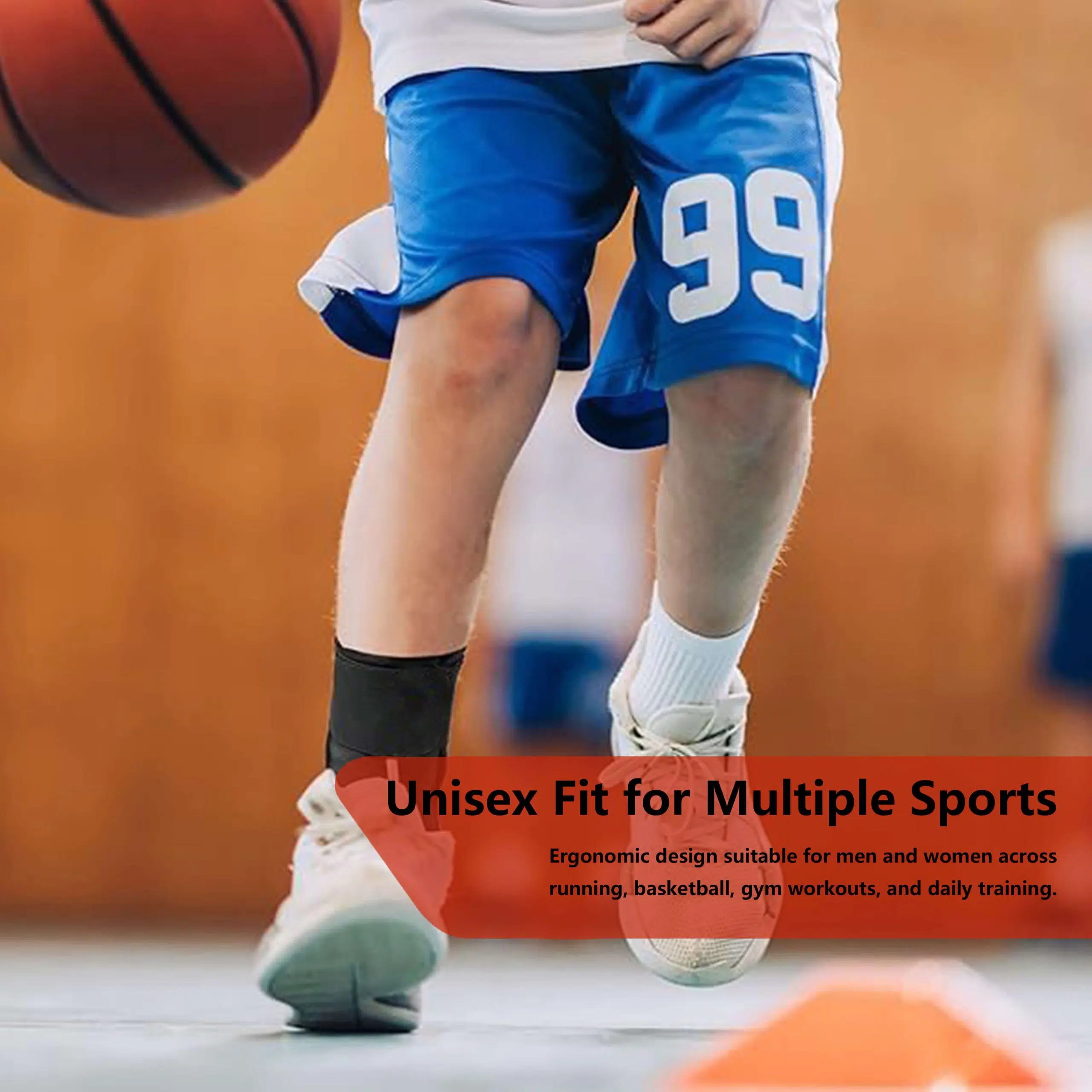 Slim Fit Ankle Brace with Lace-Up for Training & Sports - Image 8