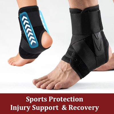 Slim Fit Ankle Brace with Lace-Up for Training & Sports