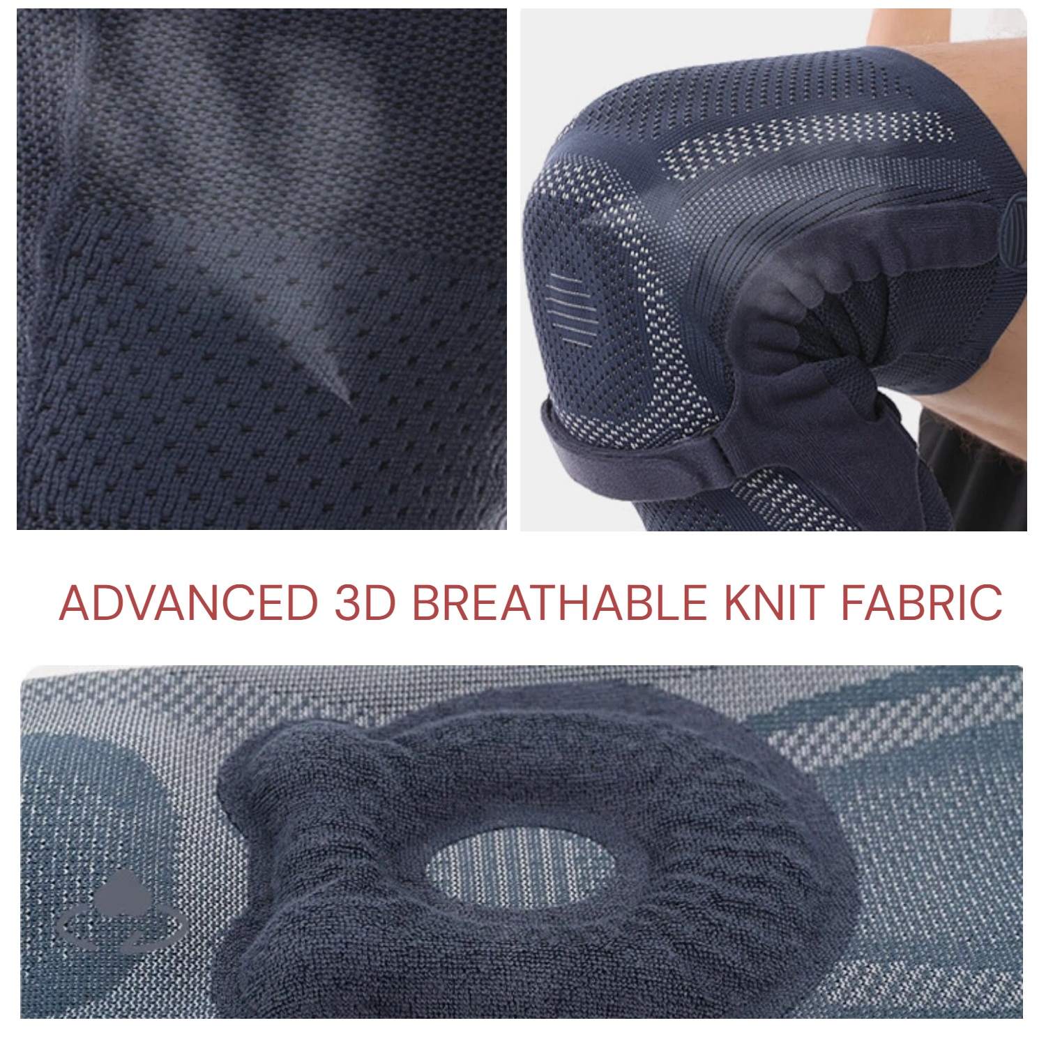 Dual Stabilizer Knee Brace with Patella Gel Pad & Adjustable Straps - Image 6