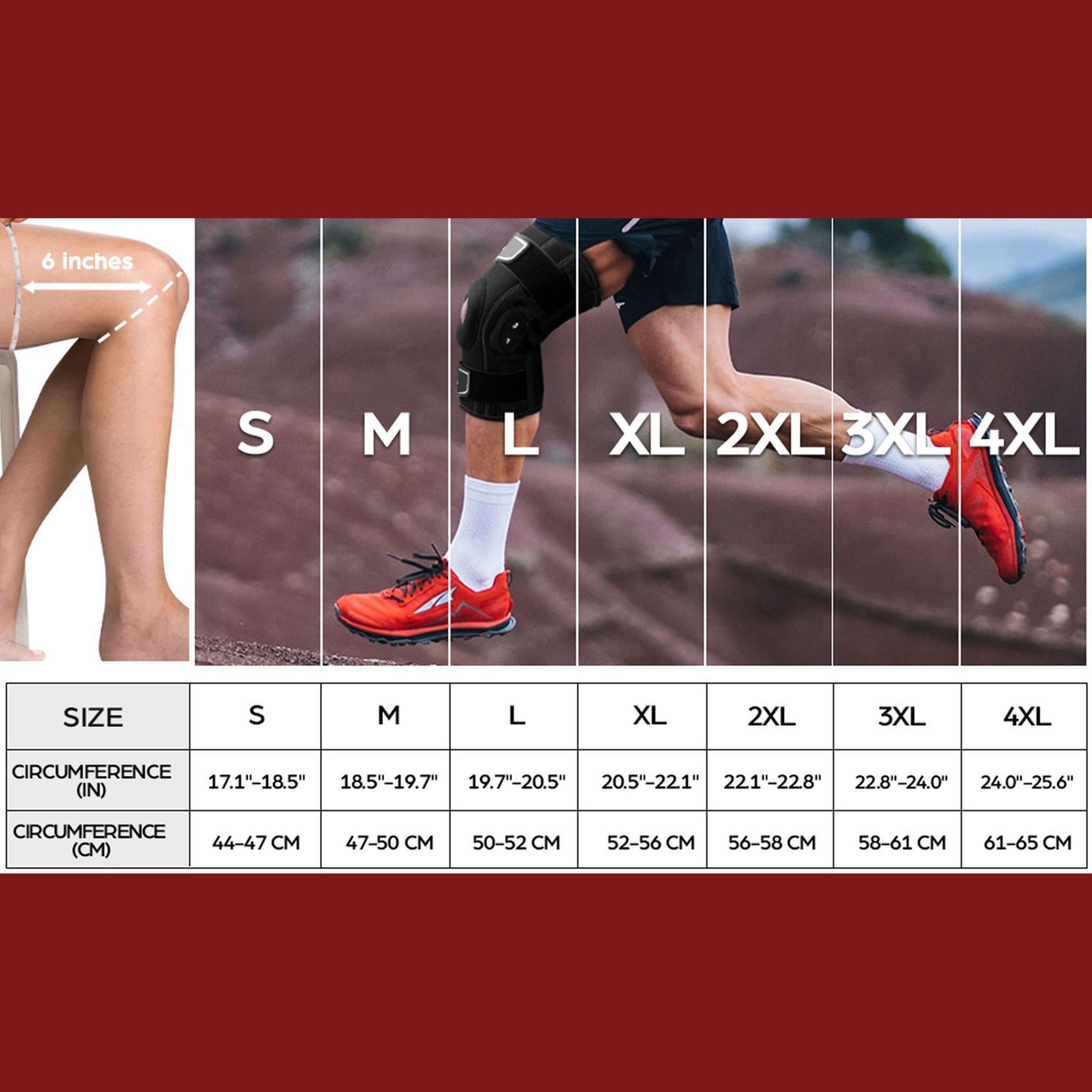 Professional Hinged Knee Brace with Patella Gel Pad & X-Strap Stabilizer - Image 9