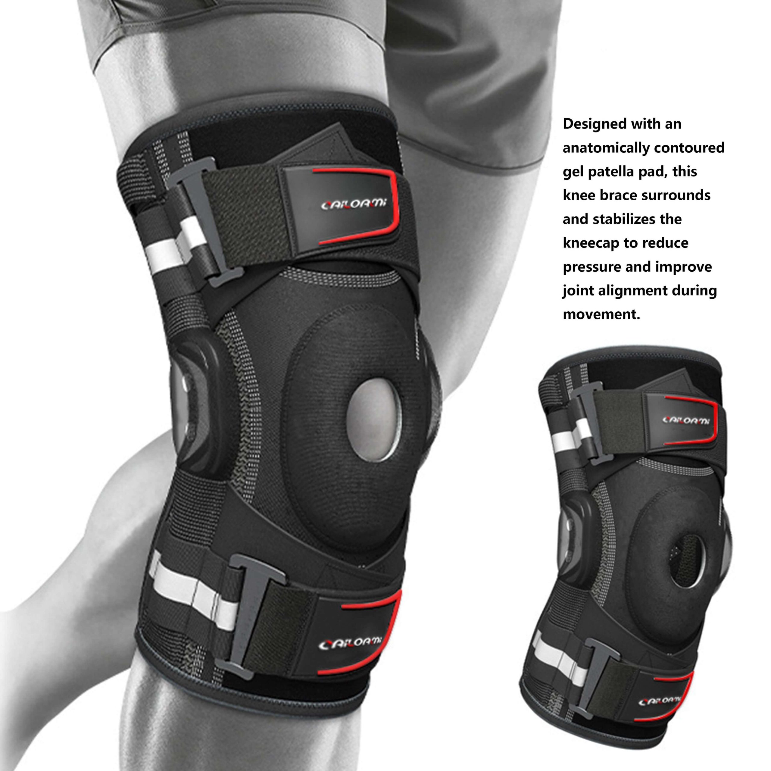 Professional Hinged Knee Brace with Patella Gel Pad & X-Strap Stabilizer - Image 8