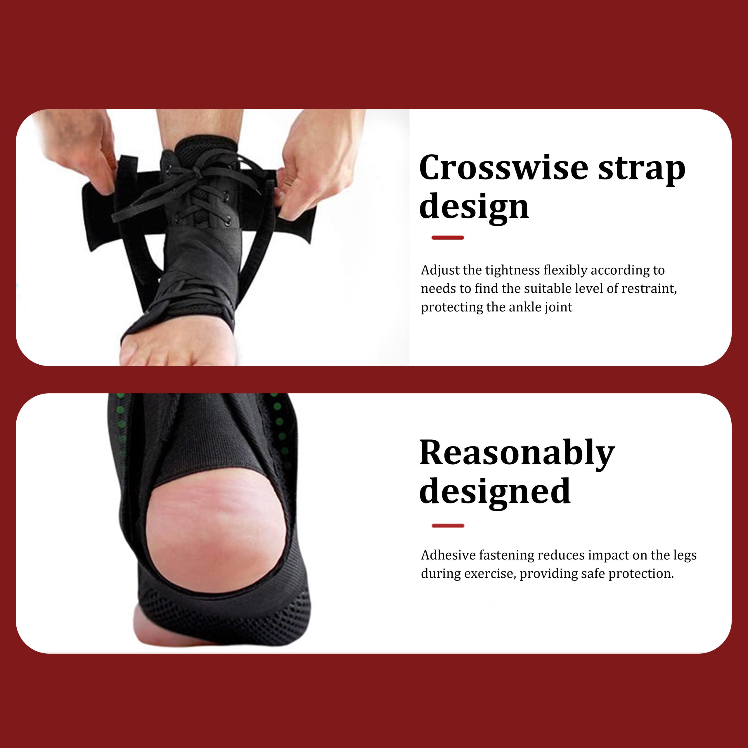 Professional Lace-Up Ankle Brace For Sports Basketball Football - Image 9