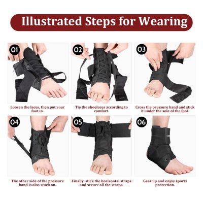 Professional Lace-Up Ankle Brace For Sports Basketball Football - Image 6