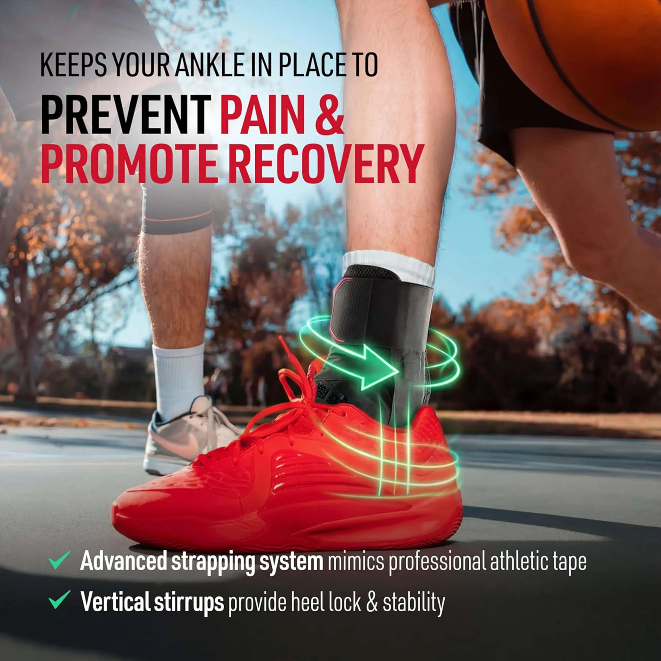 Professional Lace-Up Ankle Brace For Sports Basketball Football - Image 11