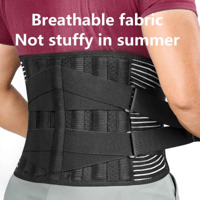 360° Lumbar Support Back Brace with Steel Stays & Adjustable Compression
