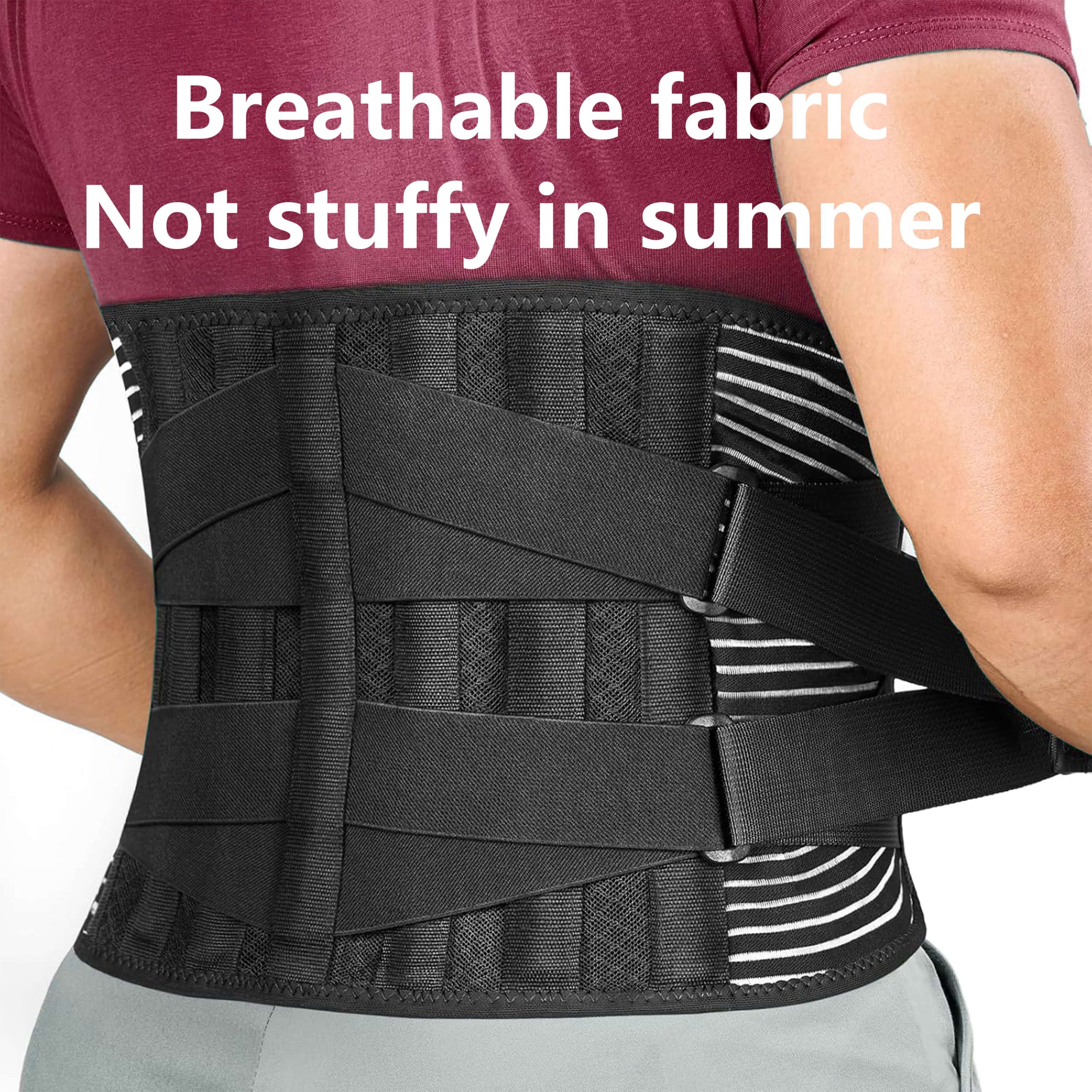 360° Lumbar Support Back Brace with Steel Stays & Adjustable Compression