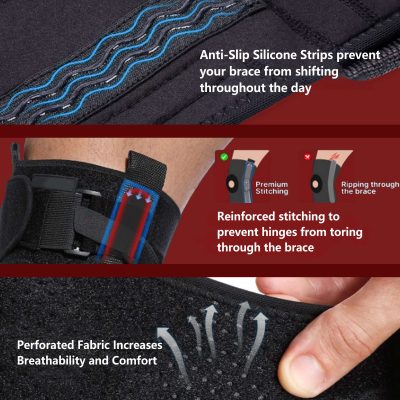 Hinged Knee Brace with Patella Gel Pad & Aluminum Side Hinges - Image 6