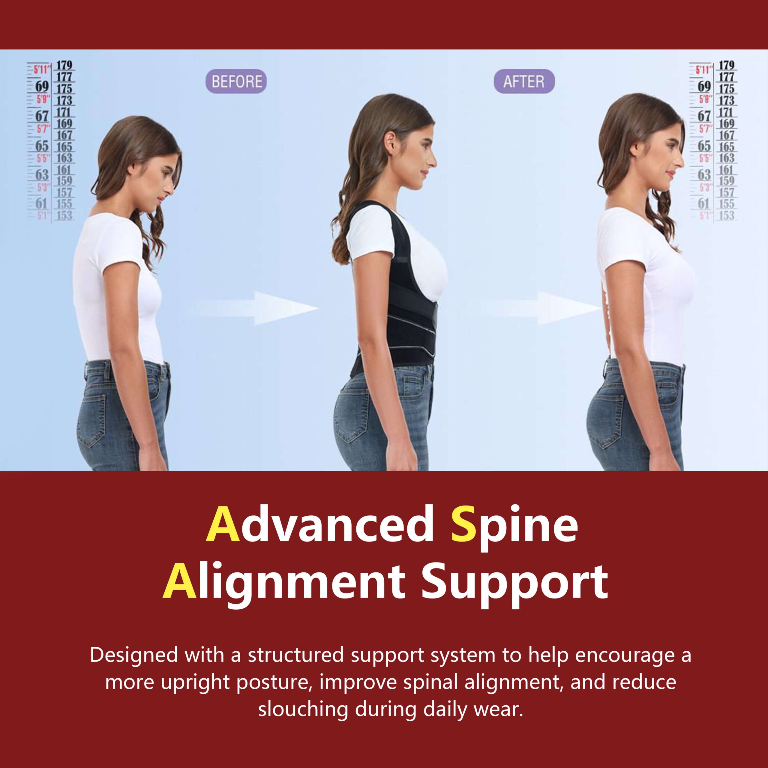 Advanced Posture Corrector Back Brace with Lumbar Support for Women & Men - Image 4