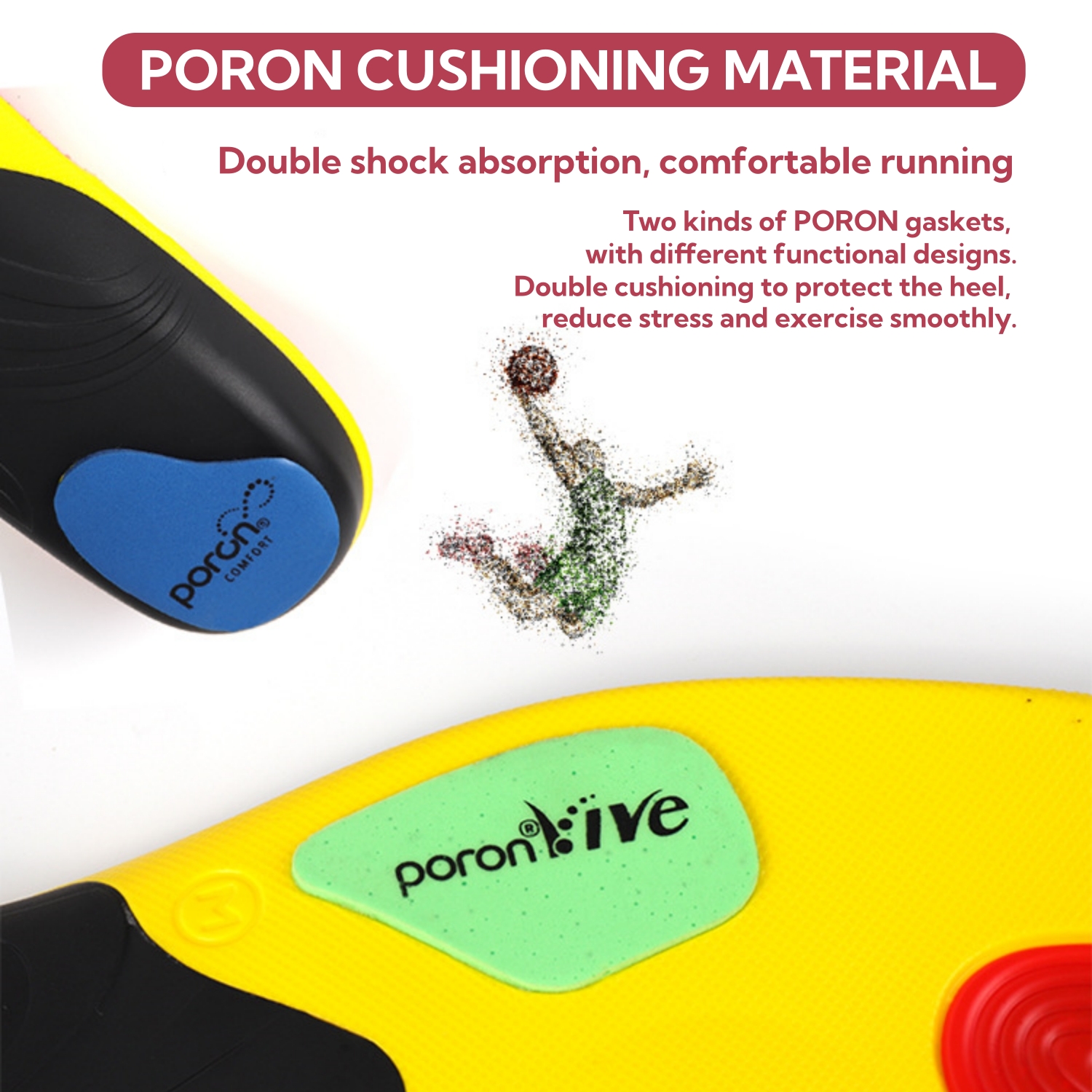 Heavy Duty Orthotic Insoles for Arch Support – Double Shock Absorption Cushioned for Flat Feet - Image 7