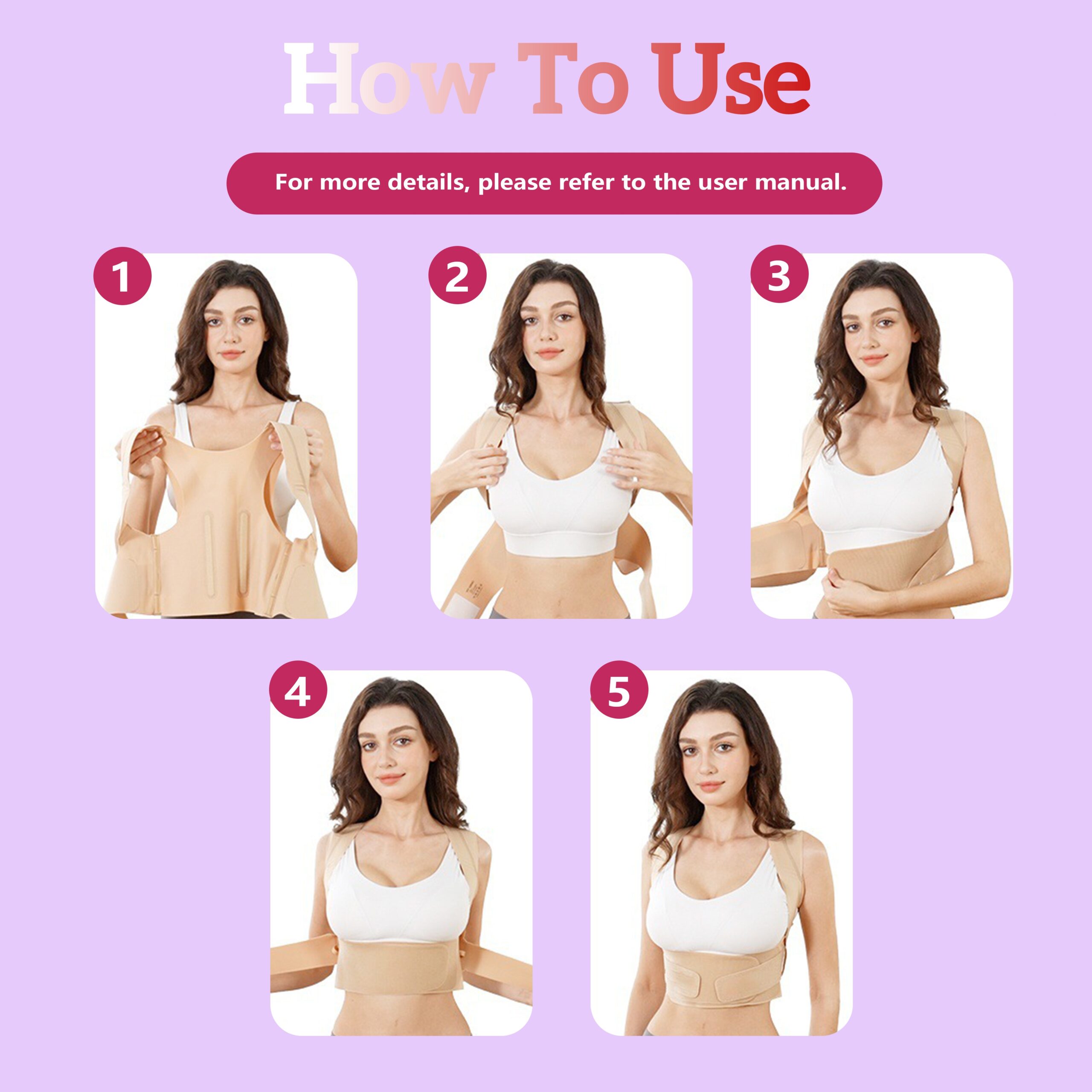 Posture Corrector for Women - Invisible Lightweight Back Brace for Shoulder & Upper Back - Image 11