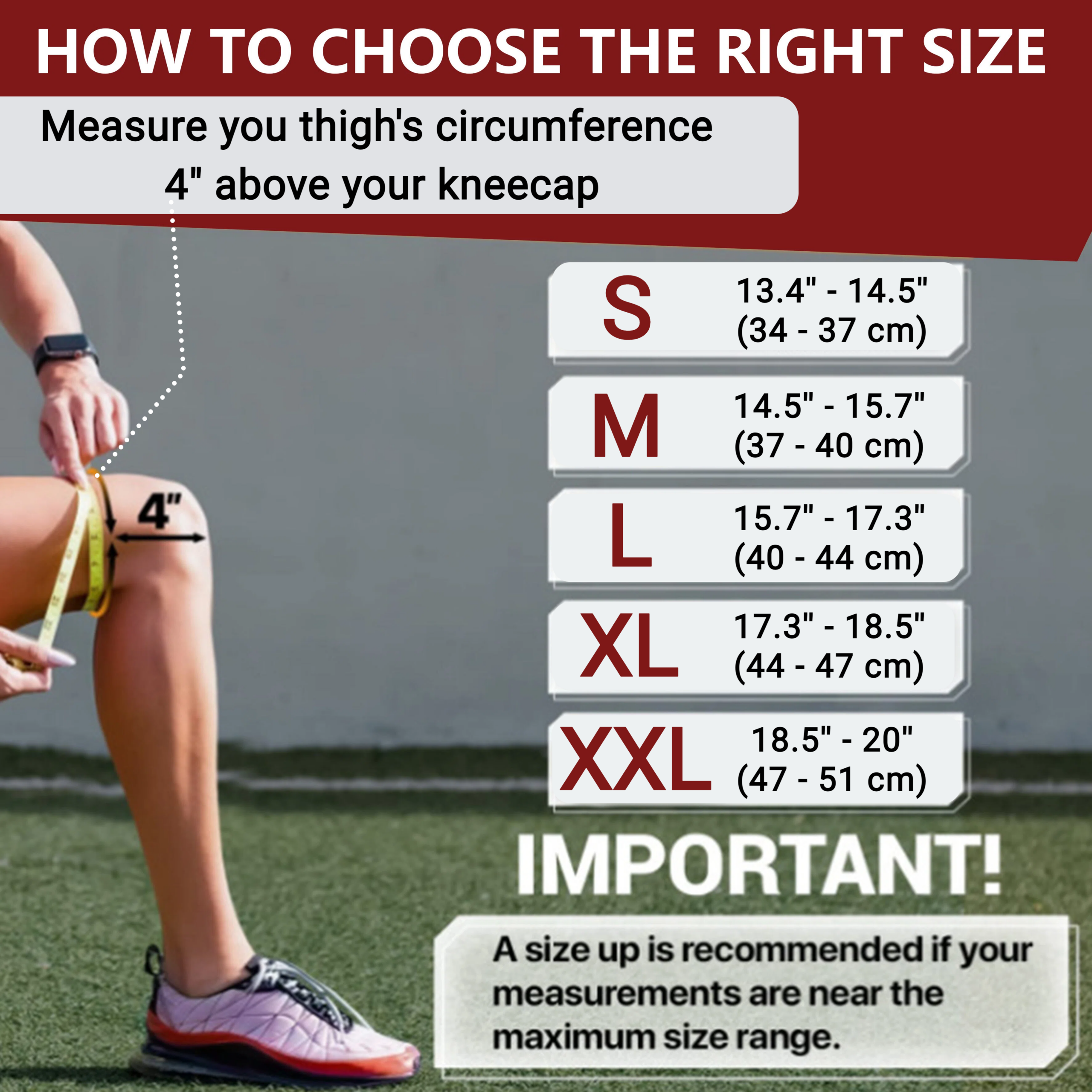 Advanced Knee Support Brace with Patella Gel Pad & Dual Side Stabilizers -For Pain Relief - Image 3