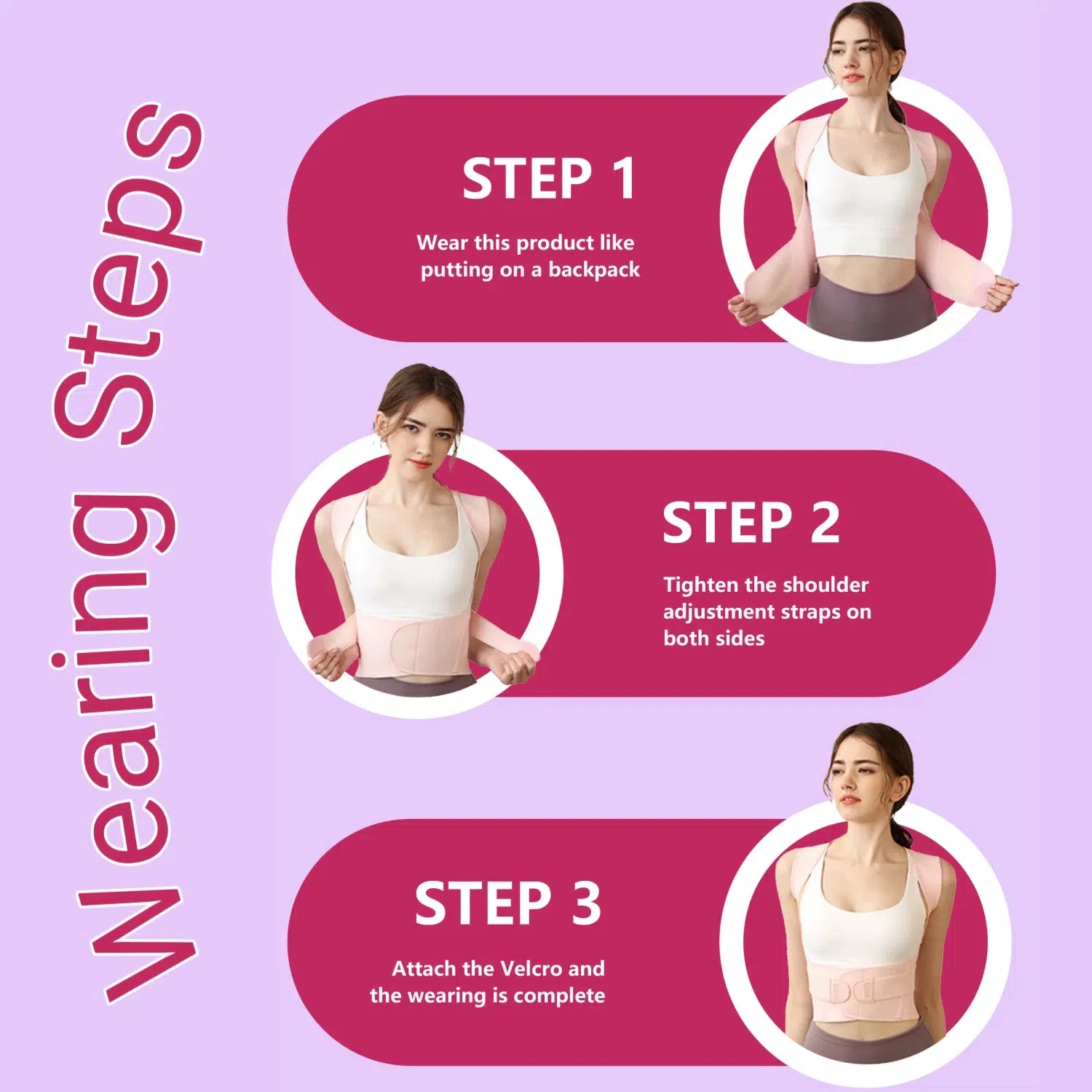 Posture Corrector Back Support Brace - Invisible Lightweight Adjustable Back Brace for Upper and Lower Back Pain Relief - Image 10