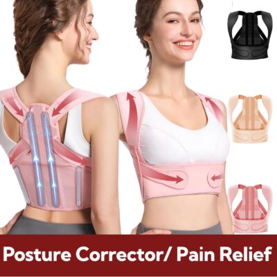 Posture Corrector for Women - Daily Use Adjustable Back Brace for Posture Improvement