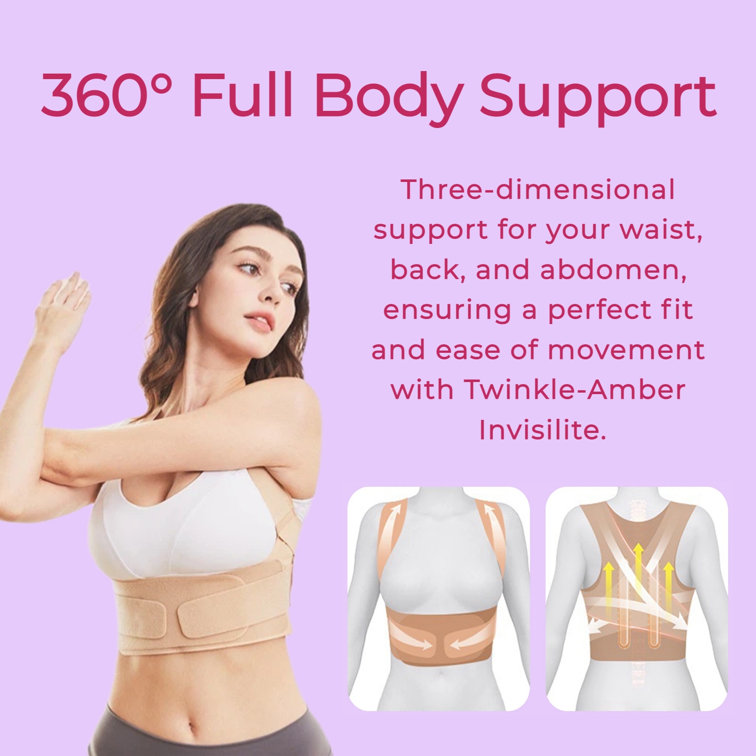 Posture Corrector for Women - Invisible Lightweight Back Brace for Shoulder & Upper Back - Image 6