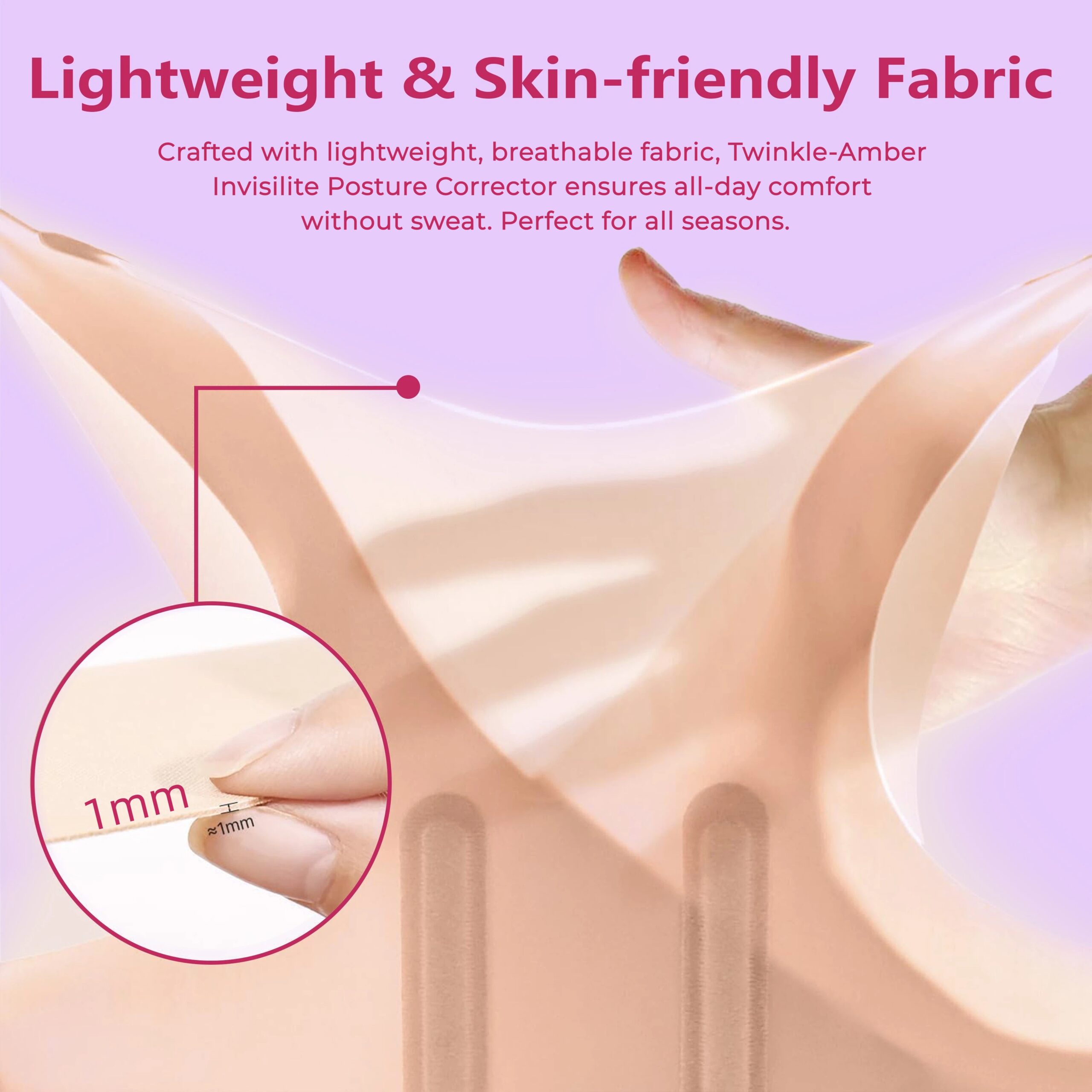 Posture Corrector for Women - Invisible Lightweight Back Brace for Shoulder & Upper Back - Image 8