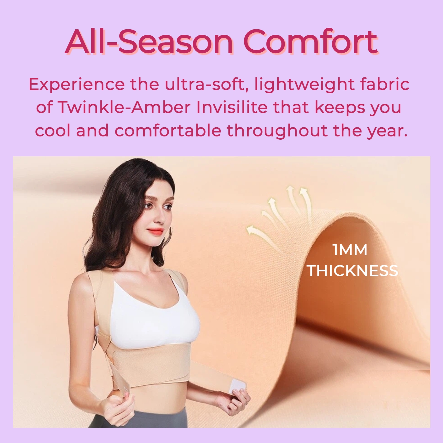 Posture Corrector for Women - Invisible Lightweight Back Brace for Shoulder & Upper Back - Image 9