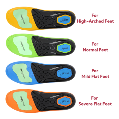 Orthotic Insoles for Flat Feet & High Arches - Foot Pain Relief