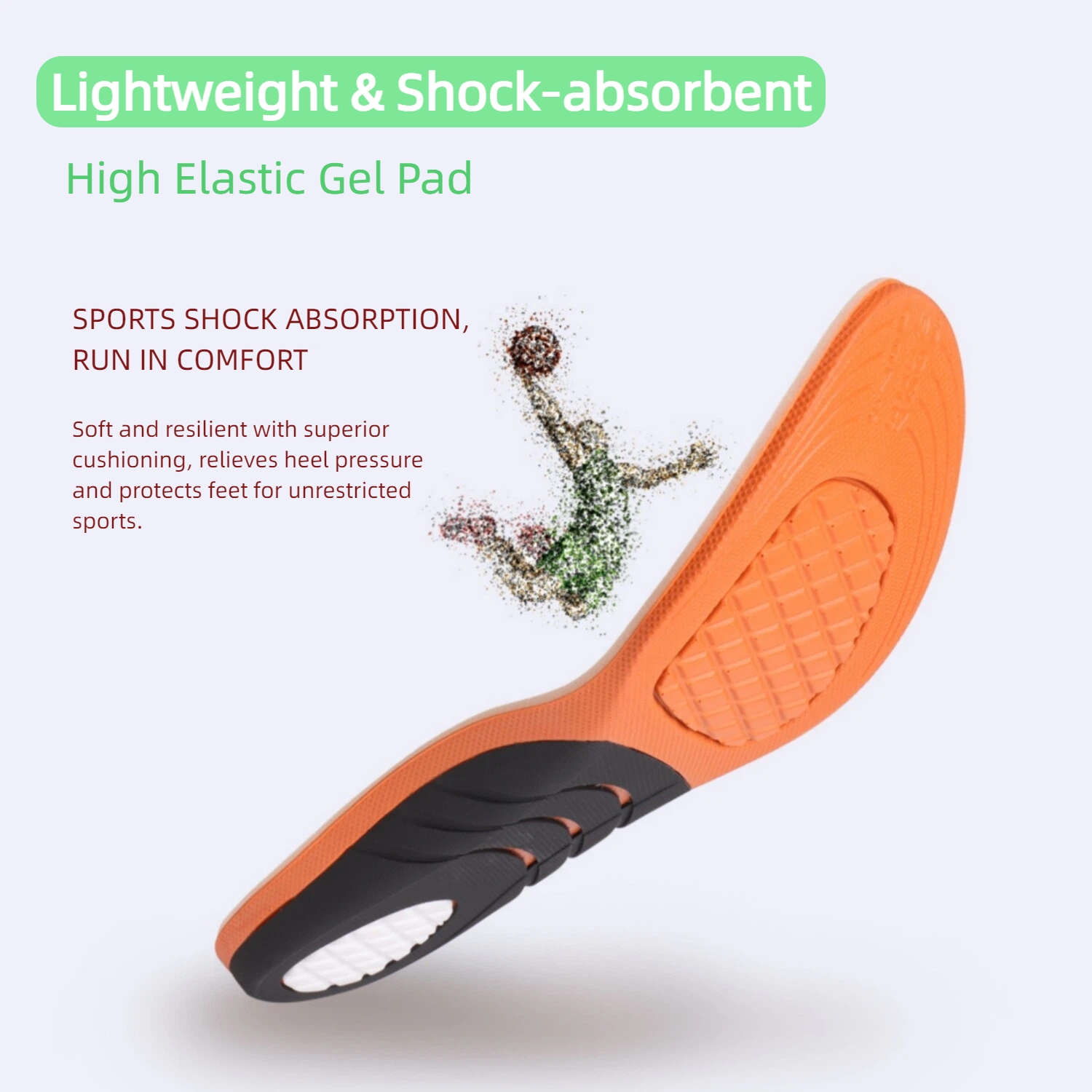 Diabetic Orthotic Insoles for Sensitive Feet – Tri-Layer Shock Absorbing Arch Support Inserts - Image 8
