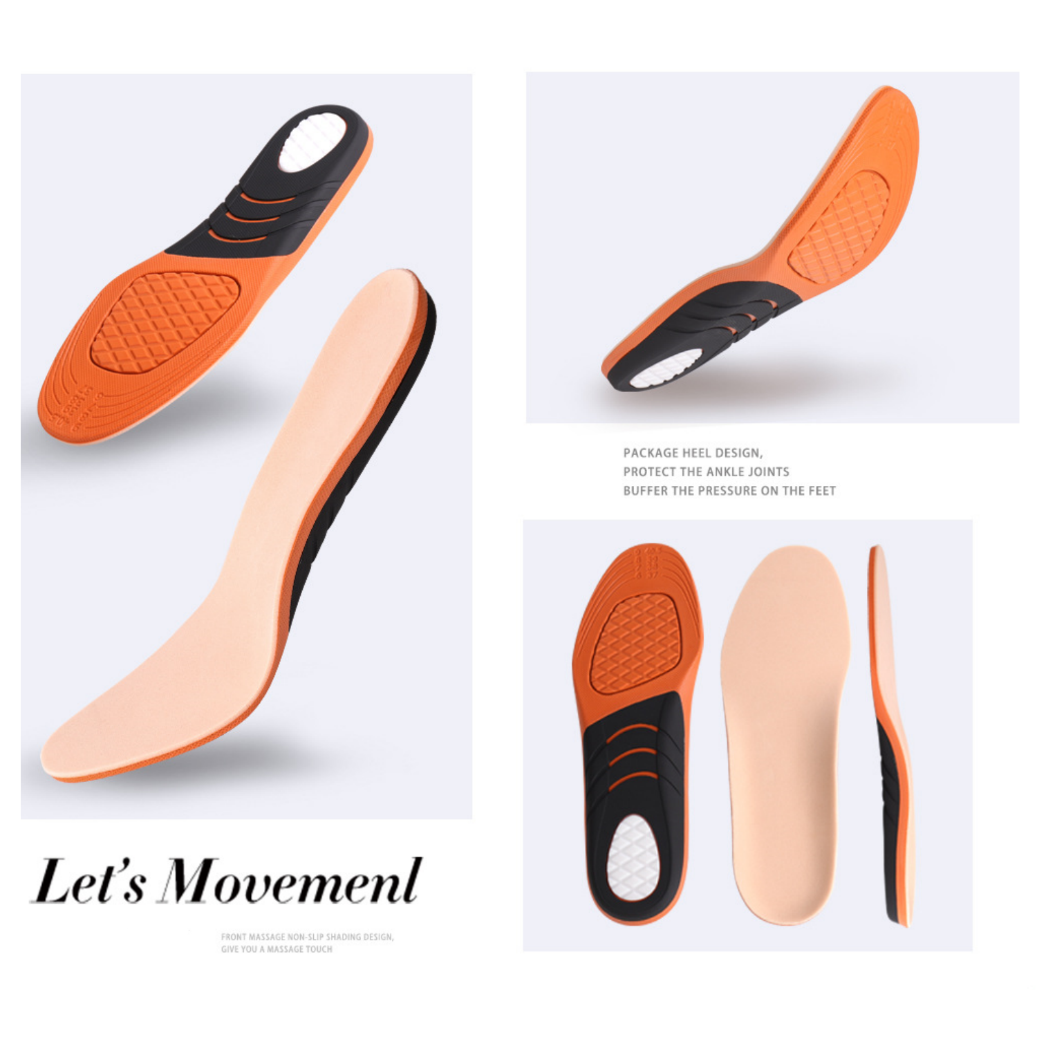 Diabetic Orthotic Insoles for Sensitive Feet – Tri-Layer Shock Absorbing Arch Support Inserts - Image 9