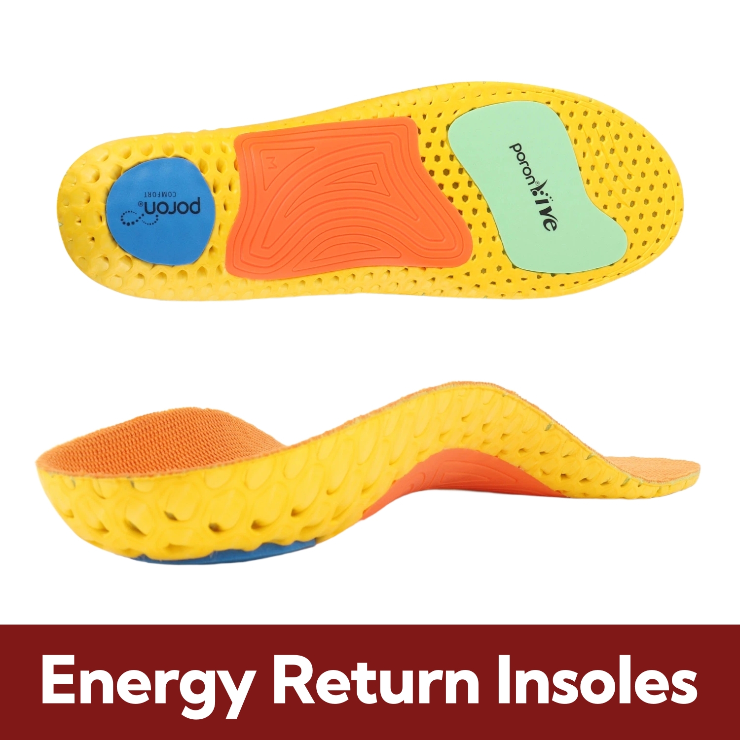 Energy Return Insoles – Breathable Cushioning Inserts with Arch Support