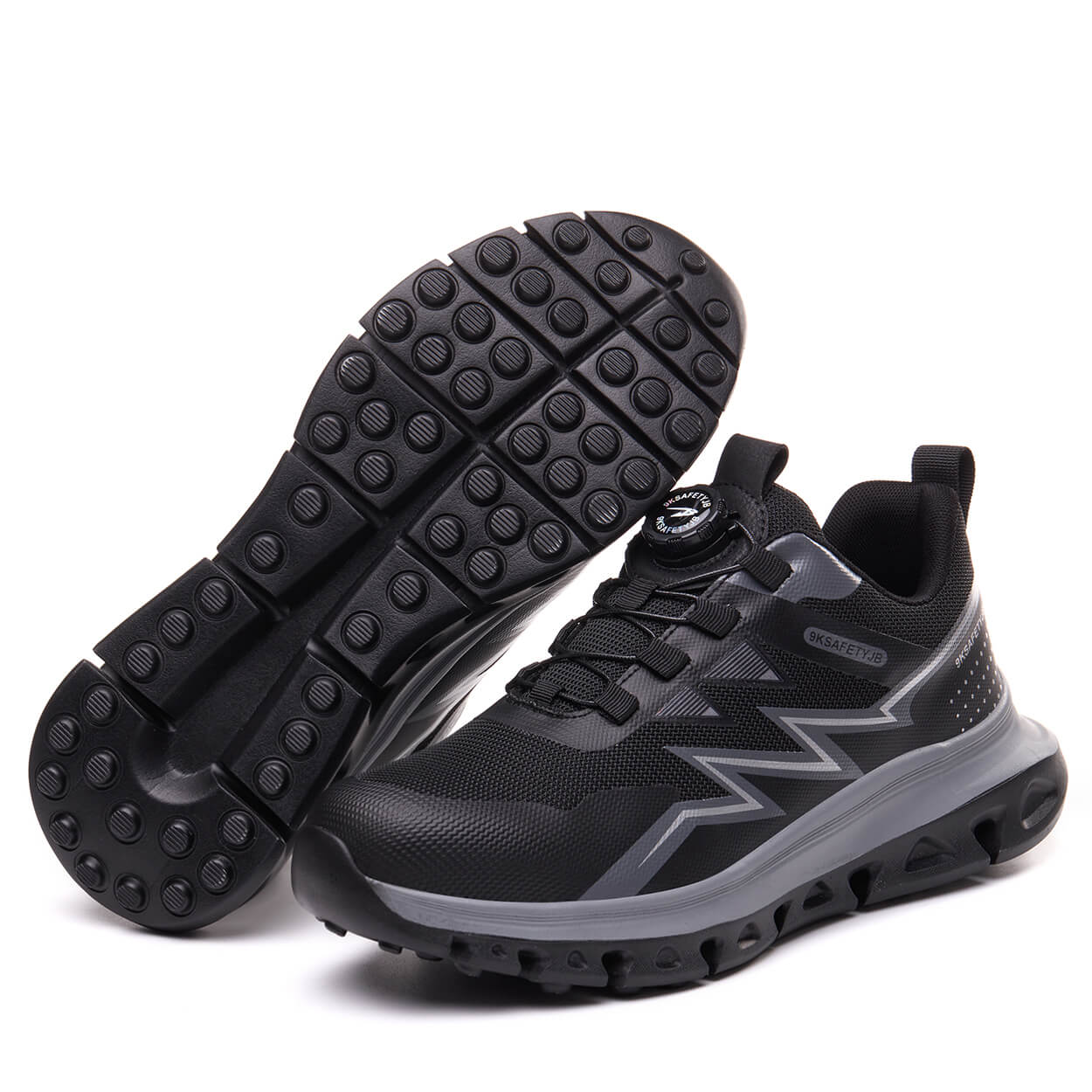 TrailGuard Pro Steel Toe Work Sneakers Black - Image 7