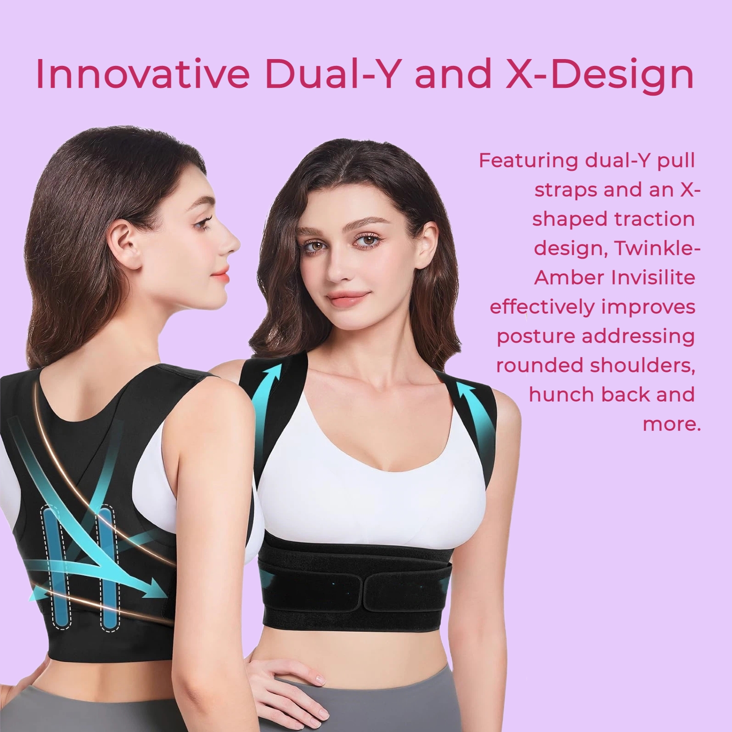 Posture Corrector for Women - Invisible Lightweight Back Brace for Shoulder & Upper Back - Image 7