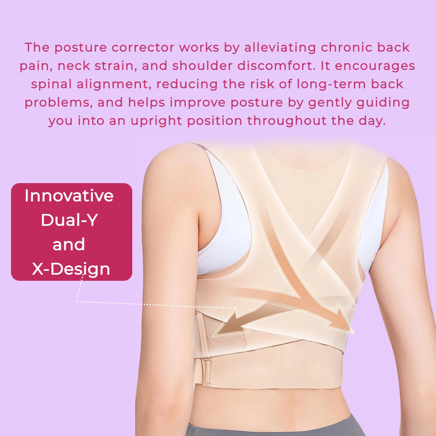 Posture Corrector for Women - Invisible Lightweight Back Brace for Shoulder & Upper Back - Image 10