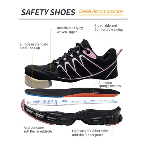 Safety shoe structure detail