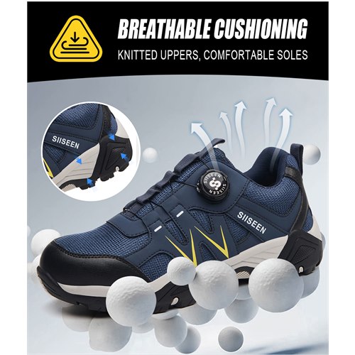 Breathable knitted upper and cushioned sole detail