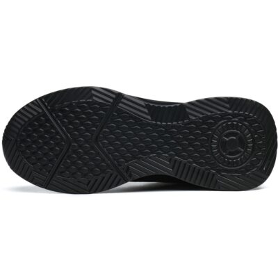 Outsole tread of black safety work shoe