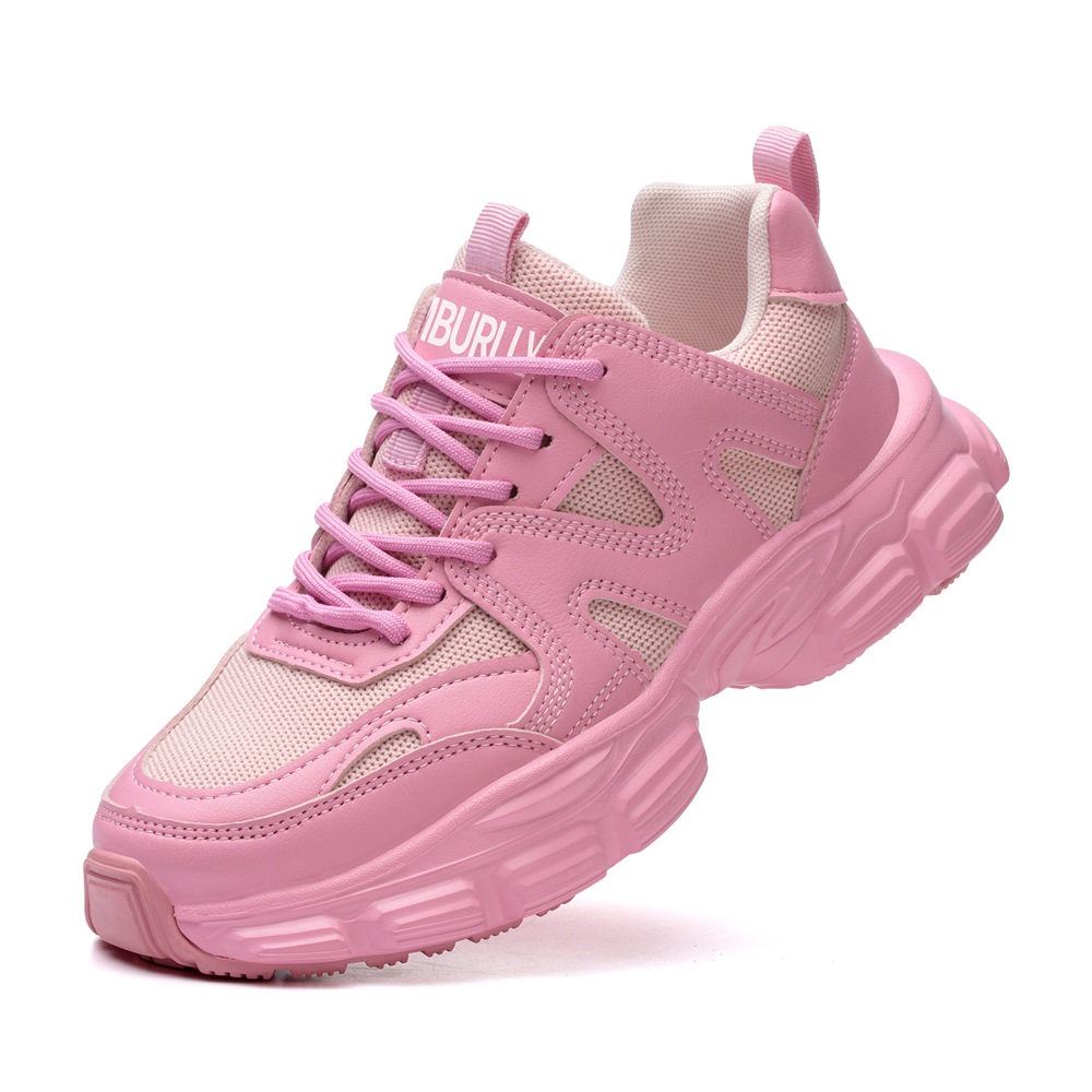 Women's Pink Steel Toe Work Shoes with Slip-Resistant Outsole - Image 3
