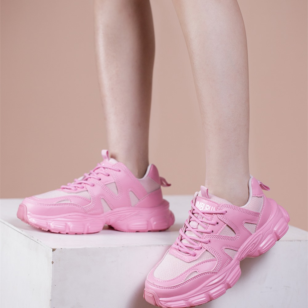 Women's Pink Steel Toe Work Shoes with Slip-Resistant Outsole - Image 9