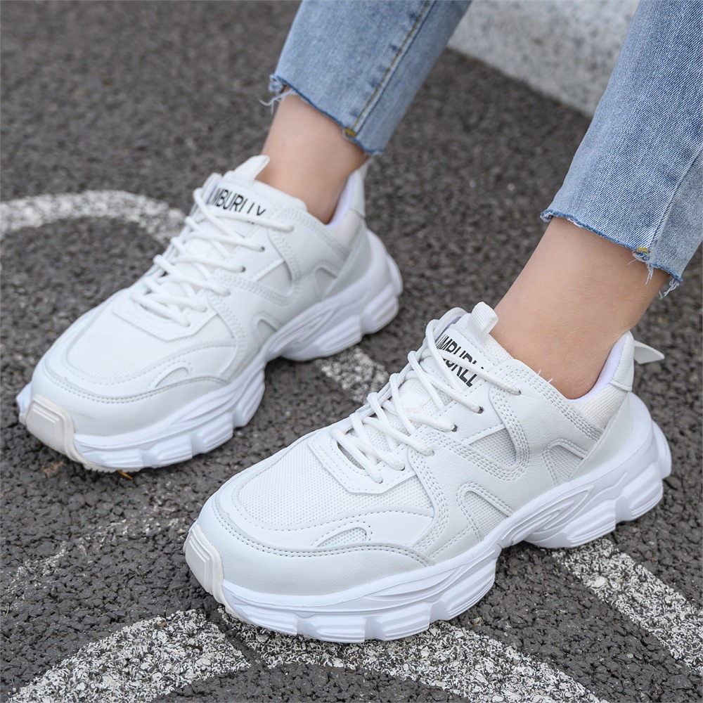Women's White Steel Toe Work Shoes with Lightweight Cushioning - Image 9