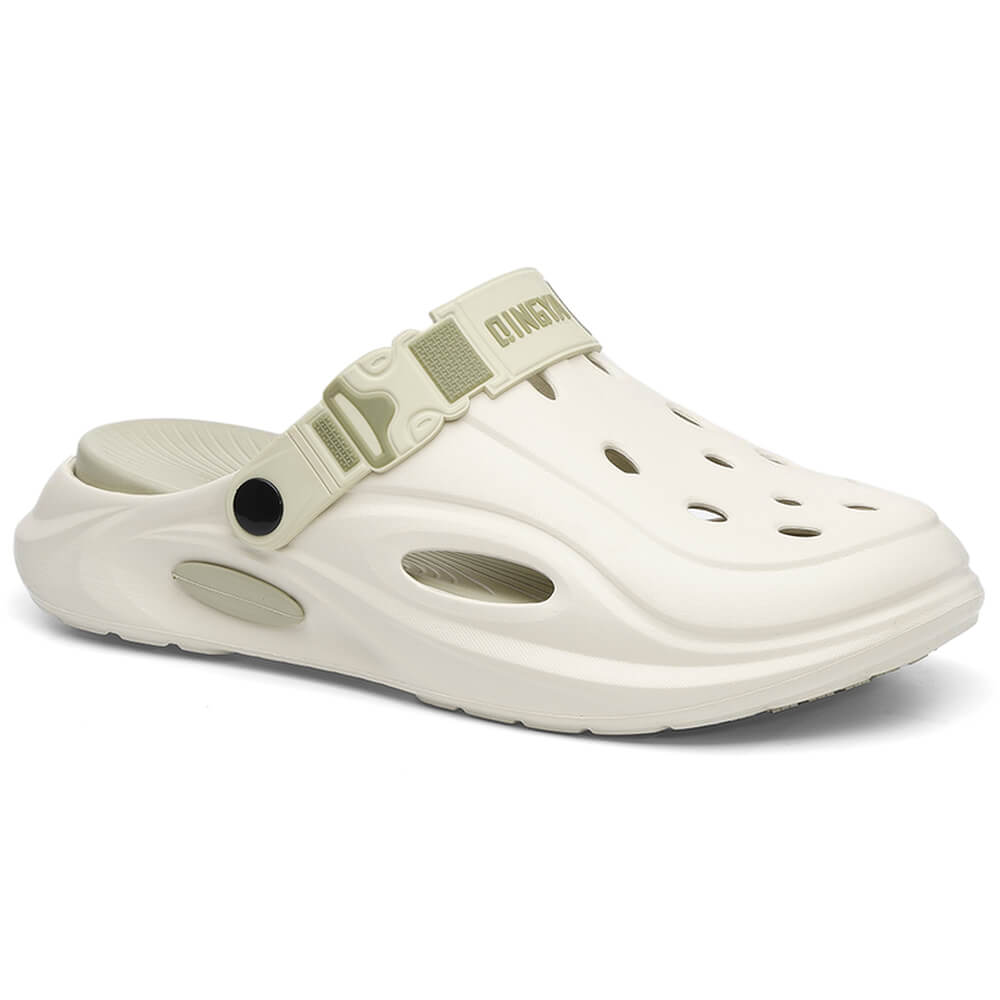 Comfortable Non-Slip Unisex Chef Clogs White - Image 2