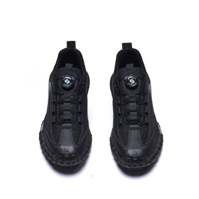 Large Mesh Breathable Steel Toe Work Shoes Black view 4