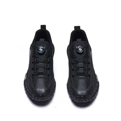 Large Mesh Breathable Steel Toe Work Shoes Black view 4