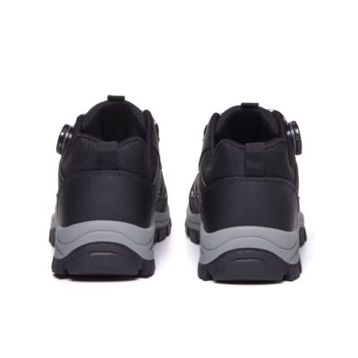 Dial Lacing Slip Resistant Steel Toe Work Shoes Black view 6