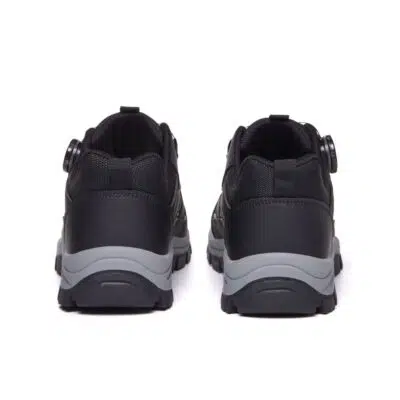 Dial Lacing Slip Resistant Steel Toe Work Shoes Black view 6