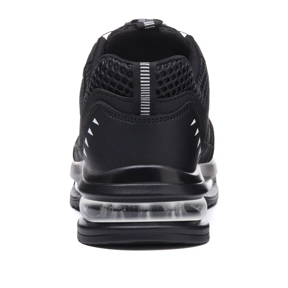 Air Cushion Dial Lacing Steel Toe Work Shoes Black view 6