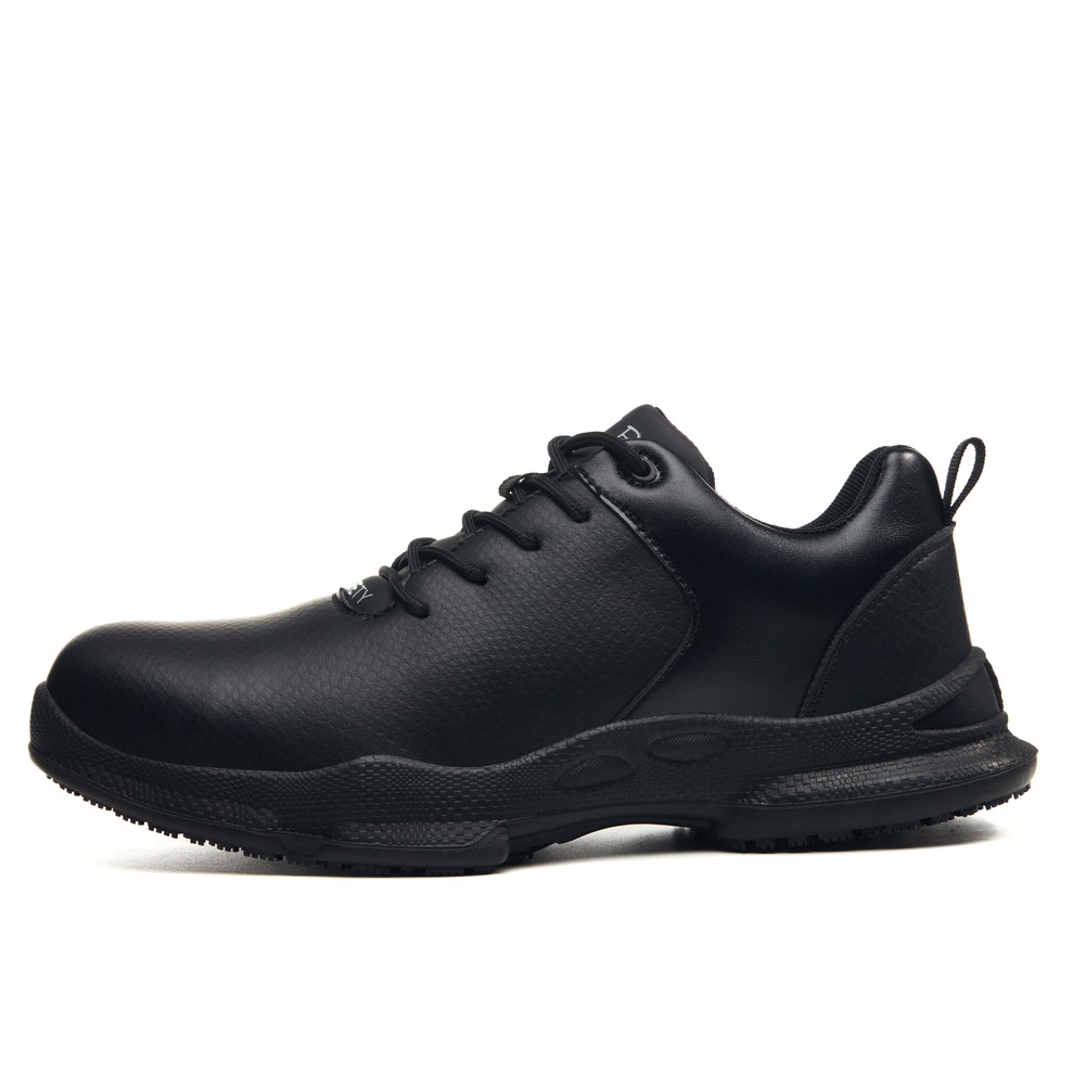 Lightweight Slip Resistant Composite Toe Work Shoes Black