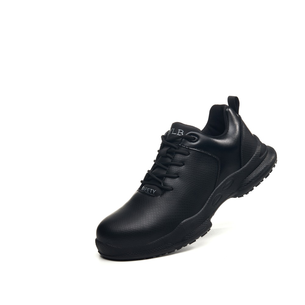 Lightweight Slip Resistant Composite Toe Work Shoes Black - Image 3