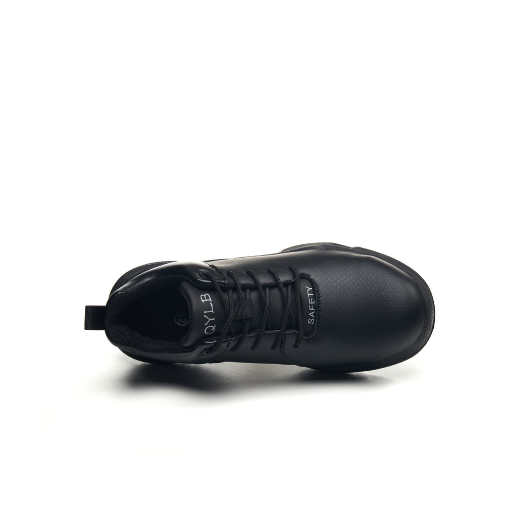 Lightweight Slip Resistant Composite Toe Work Shoes Black - Image 4